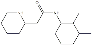 N-(2,3-dimethylcyclohexyl)-2-(piperidin-2-yl)acetamide 구조식 이미지