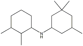 N-(2,3-dimethylcyclohexyl)-3,3,5-trimethylcyclohexan-1-amine 구조식 이미지