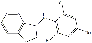 N-(2,4,6-tribromophenyl)-2,3-dihydro-1H-inden-1-amine 구조식 이미지