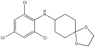 N-(2,4,6-trichlorophenyl)-1,4-dioxaspiro[4.5]decan-8-amine Structure