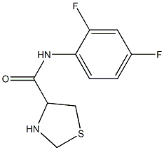 N-(2,4-difluorophenyl)-1,3-thiazolidine-4-carboxamide 구조식 이미지