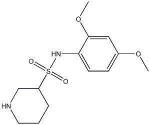 N-(2,4-dimethoxyphenyl)piperidine-3-sulfonamide 구조식 이미지