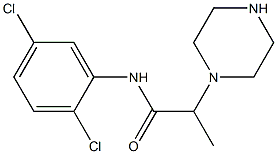 N-(2,5-dichlorophenyl)-2-(piperazin-1-yl)propanamide 구조식 이미지