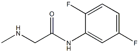 N-(2,5-difluorophenyl)-2-(methylamino)acetamide Structure