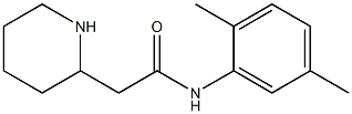 N-(2,5-dimethylphenyl)-2-(piperidin-2-yl)acetamide 구조식 이미지