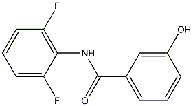 N-(2,6-difluorophenyl)-3-hydroxybenzamide 구조식 이미지