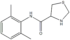 N-(2,6-dimethylphenyl)-1,3-thiazolidine-4-carboxamide 구조식 이미지