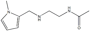 N-(2-{[(1-methyl-1H-pyrrol-2-yl)methyl]amino}ethyl)acetamide 구조식 이미지