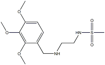 N-(2-{[(2,3,4-trimethoxyphenyl)methyl]amino}ethyl)methanesulfonamide 구조식 이미지