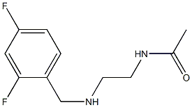 N-(2-{[(2,4-difluorophenyl)methyl]amino}ethyl)acetamide 구조식 이미지