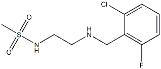 N-(2-{[(2-chloro-6-fluorophenyl)methyl]amino}ethyl)methanesulfonamide Structure