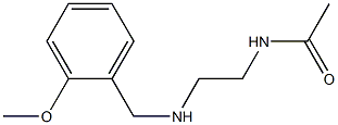 N-(2-{[(2-methoxyphenyl)methyl]amino}ethyl)acetamide 구조식 이미지