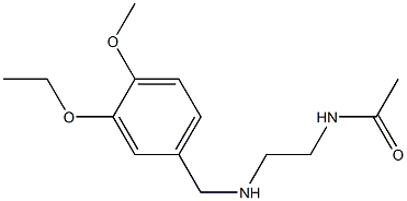 N-(2-{[(3-ethoxy-4-methoxyphenyl)methyl]amino}ethyl)acetamide 구조식 이미지