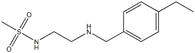 N-(2-{[(4-ethylphenyl)methyl]amino}ethyl)methanesulfonamide 구조식 이미지