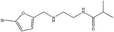 N-(2-{[(5-bromofuran-2-yl)methyl]amino}ethyl)-2-methylpropanamide Structure