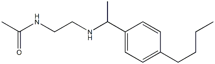 N-(2-{[1-(4-butylphenyl)ethyl]amino}ethyl)acetamide 구조식 이미지