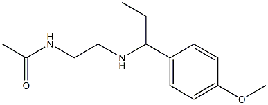 N-(2-{[1-(4-methoxyphenyl)propyl]amino}ethyl)acetamide Structure