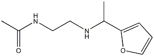 N-(2-{[1-(furan-2-yl)ethyl]amino}ethyl)acetamide 구조식 이미지