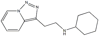 N-(2-{[1,2,4]triazolo[3,4-a]pyridin-3-yl}ethyl)cyclohexanamine 구조식 이미지