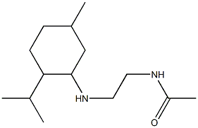 N-(2-{[5-methyl-2-(propan-2-yl)cyclohexyl]amino}ethyl)acetamide Structure