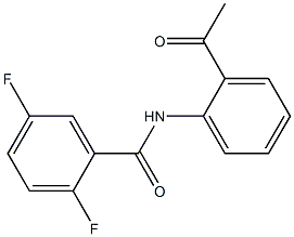 N-(2-acetylphenyl)-2,5-difluorobenzamide 구조식 이미지