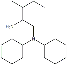 N-(2-amino-3-methylpentyl)-N-cyclohexylcyclohexanamine Structure