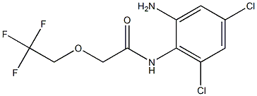 N-(2-amino-4,6-dichlorophenyl)-2-(2,2,2-trifluoroethoxy)acetamide 구조식 이미지