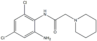 N-(2-amino-4,6-dichlorophenyl)-2-(piperidin-1-yl)acetamide 구조식 이미지