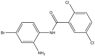 N-(2-amino-4-bromophenyl)-2,5-dichlorobenzamide 구조식 이미지