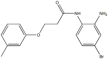 N-(2-amino-4-bromophenyl)-3-(3-methylphenoxy)propanamide 구조식 이미지