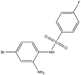 N-(2-amino-4-bromophenyl)-4-fluorobenzene-1-sulfonamide 구조식 이미지