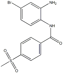 N-(2-amino-4-bromophenyl)-4-methanesulfonylbenzamide 구조식 이미지