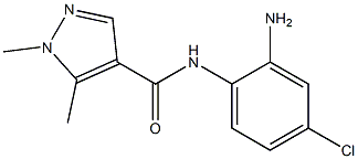 N-(2-amino-4-chlorophenyl)-1,5-dimethyl-1H-pyrazole-4-carboxamide 구조식 이미지