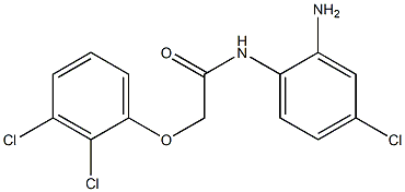 N-(2-amino-4-chlorophenyl)-2-(2,3-dichlorophenoxy)acetamide 구조식 이미지