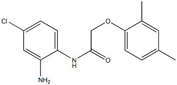 N-(2-amino-4-chlorophenyl)-2-(2,4-dimethylphenoxy)acetamide 구조식 이미지