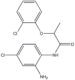 N-(2-amino-4-chlorophenyl)-2-(2-chlorophenoxy)propanamide 구조식 이미지