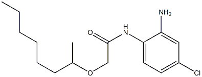 N-(2-amino-4-chlorophenyl)-2-(octan-2-yloxy)acetamide 구조식 이미지