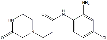 N-(2-amino-4-chlorophenyl)-3-(3-oxopiperazin-1-yl)propanamide Structure