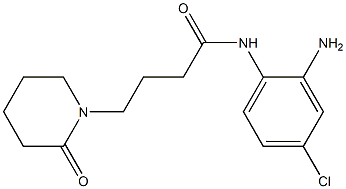 N-(2-amino-4-chlorophenyl)-4-(2-oxopiperidin-1-yl)butanamide 구조식 이미지