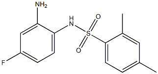 N-(2-amino-4-fluorophenyl)-2,4-dimethylbenzene-1-sulfonamide 구조식 이미지