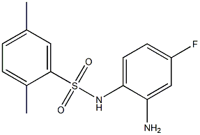 N-(2-amino-4-fluorophenyl)-2,5-dimethylbenzene-1-sulfonamide 구조식 이미지