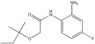 N-(2-amino-4-fluorophenyl)-2-[(2-methylbutan-2-yl)oxy]acetamide Structure