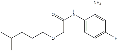 N-(2-amino-4-fluorophenyl)-2-[(4-methylpentyl)oxy]acetamide 구조식 이미지