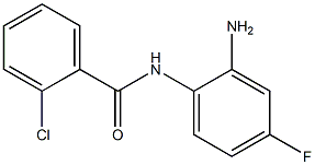 N-(2-amino-4-fluorophenyl)-2-chlorobenzamide 구조식 이미지