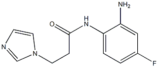 N-(2-amino-4-fluorophenyl)-3-(1H-imidazol-1-yl)propanamide Structure