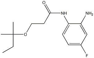 N-(2-amino-4-fluorophenyl)-3-[(2-methylbutan-2-yl)oxy]propanamide Structure