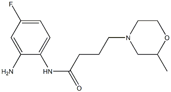 N-(2-amino-4-fluorophenyl)-4-(2-methylmorpholin-4-yl)butanamide 구조식 이미지