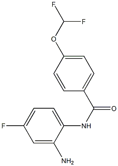N-(2-amino-4-fluorophenyl)-4-(difluoromethoxy)benzamide 구조식 이미지