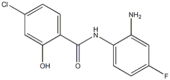 N-(2-amino-4-fluorophenyl)-4-chloro-2-hydroxybenzamide 구조식 이미지