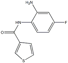 N-(2-amino-4-fluorophenyl)thiophene-3-carboxamide 구조식 이미지
